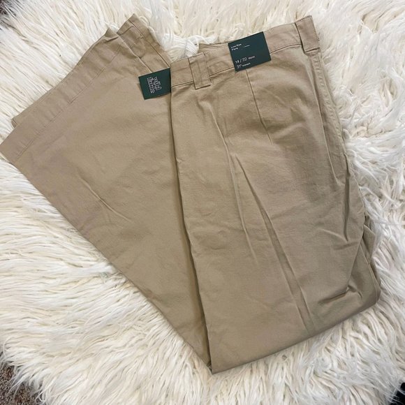Khaki Low Rise Flare Pants, wild fable Size 14 NWT - Picture 2 of 3
